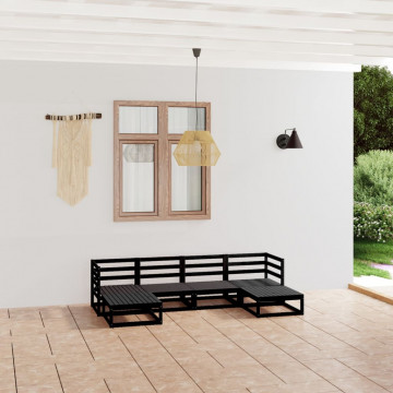 Set mobilier de grădină, 6 piese, lemn masiv de pin - Img 1