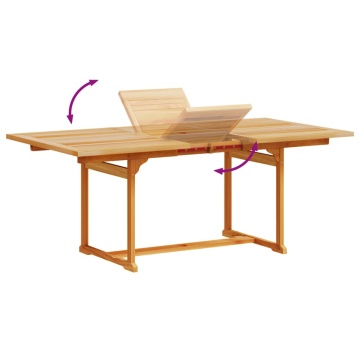 Set mobilier de grădină, 7 piese, lemn masiv acacia/textilenă - Img 8