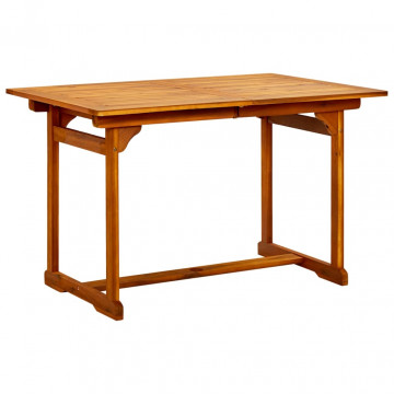 Set mobilier de grădină, 7 piese, lemn masiv de acacia - Img 5