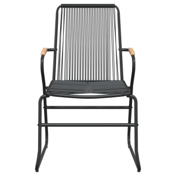 Set mobilier de grădină, 7 piese, negru, ratan PVC - Img 5