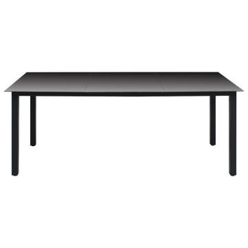 Set mobilier de grădină, 7 piese, negru - Img 4