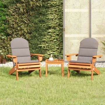 Set mobilier de grădină Adirondack, 3 piese, lemn masiv acacia - Img 1