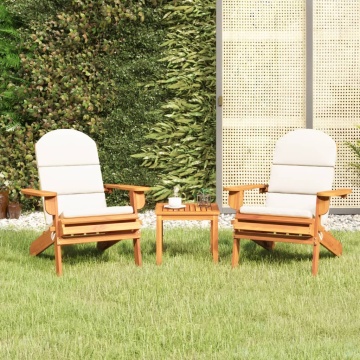 Set mobilier de grădină Adirondack, 3 piese, lemn masiv acacia - Img 1