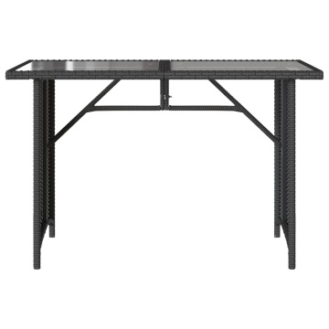 Set mobilier de grădină cu perne, 2 piese, negru, poliratan - Img 6