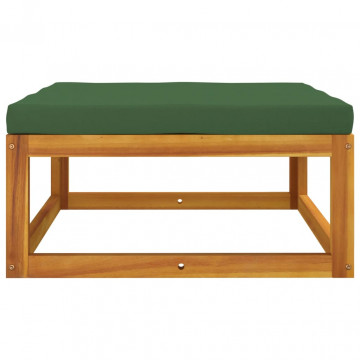 Set mobilier de grădină cu perne, 3 piese, lemn masiv acacia - Img 8