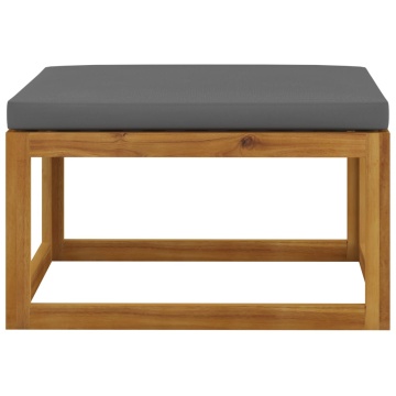 Set mobilier de grădină cu perne, 3 piese, lemn masiv de acacia - Img 7