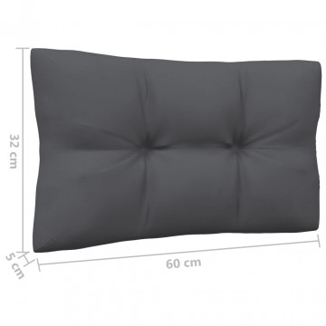 Set mobilier de grădină cu perne, 4 piese, lemn masiv de pin - Img 8