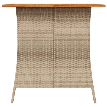 Set mobilier de grădină cu perne, 5 piese, bej, poliratan - Img 4