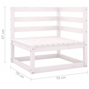 Set mobilier de grădină cu perne, 6 piese, lemn masiv pin - Img 7