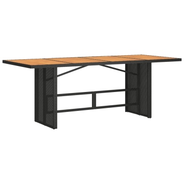 Set mobilier de grădină cu perne, 7 piese, negru, poliratan - Img 3