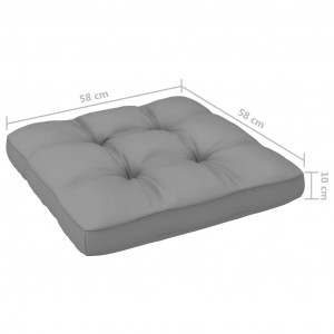 Set mobilier de grădină cu perne, 8 piese, lemn masiv de pin - Img 7