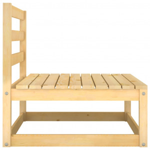 Set mobilier grădină cu perne, 2 piese, lemn masiv de pin - Img 4