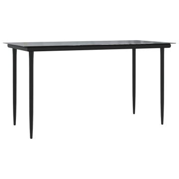 Set mobilier grădină cu perne, 5 piese, negru și gri, poliratan - Img 5