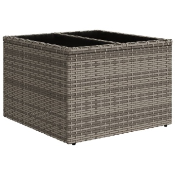 Set mobilier grădină cu perne, 6 piese, gri, poliratan - Img 5