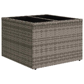 Set mobilier grădină cu perne, 6 piese, gri, poliratan - Img 5