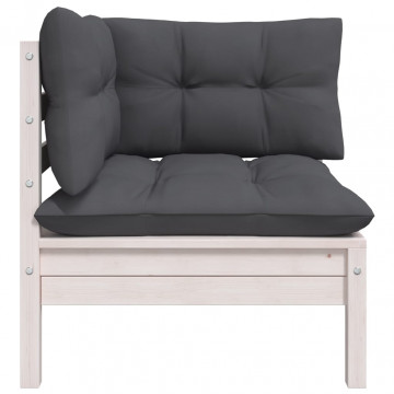 Set mobilier grădină cu perne, 8 piese, lemn masiv pin - Img 7