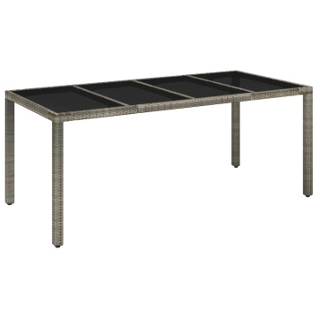 Set mobilier grădină cu perne, 9 piese, gri, poliratan - Img 3