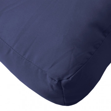 Set pernă de paleți, bleumarin, 60x40x12 cm, material textil - Img 5