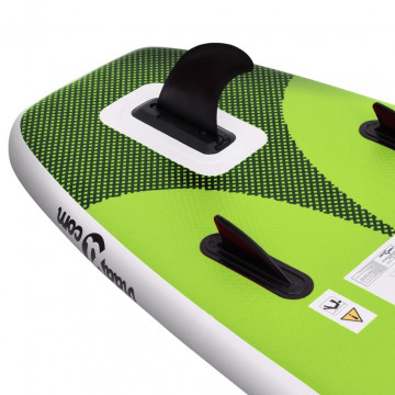 Set placă paddleboarding gonflabilă, verde, 330x76x10 cm - Img 5