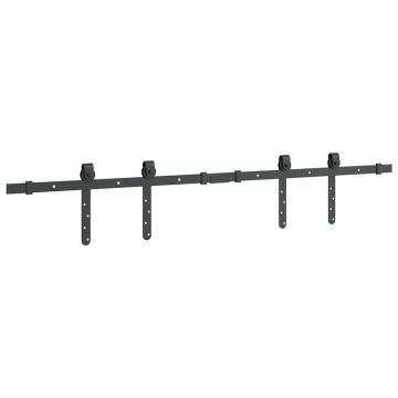 Set uși glisante pentru dulap 122 cm oțel carbon - Img 6