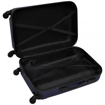 Set valize rigide, albastru, 3 buc., 45,5/55/66 cm - Img 3