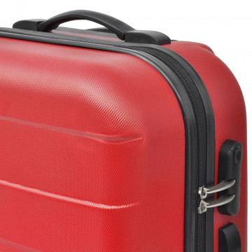 Set valize rigide, roșu, 3 buc., 45,5/55/66 cm - Img 2
