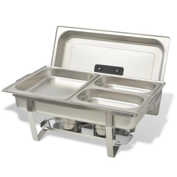 Set vase încălzire mâncare, 4 piese, oțel inoxidabil - Img 5
