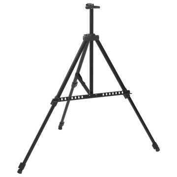 Șevalet de expunere reglabil, negru, metal - Img 1