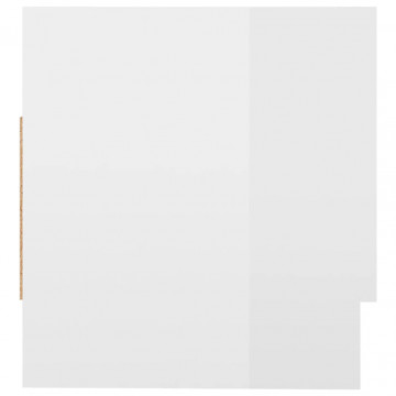 Șifonier, alb extralucios, 70x32,5x35 cm, PAL - Img 6