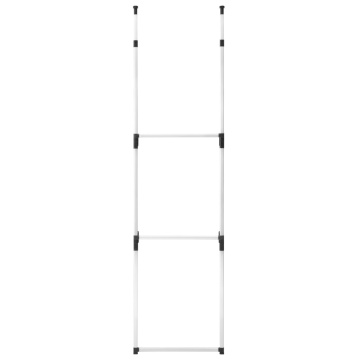 Sistem de garderobă telescopic, cu bare, aluminiu - Img 6