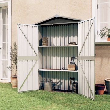 Șopron de grădină, antracit, 116x45x175 cm, oțel galvanizat - Img 1