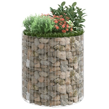 Stâlp de gabion, Ø100x100 cm, oțel galvanizat, circular - Img 6