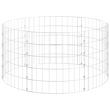 Stâlp de gabion, Ø100x50 cm, oțel galvanizat, circular - Img 2