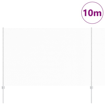 Stâlpi de gard 10 buc U-Channel 150 cm Oțel galvanizat, Gard hexagonal 1.5x10 m Oțel galvanizat - Img 3