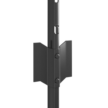 Stâlpi de gard 22 buc U-Channel Gri 120 cm Oțel - Img 4