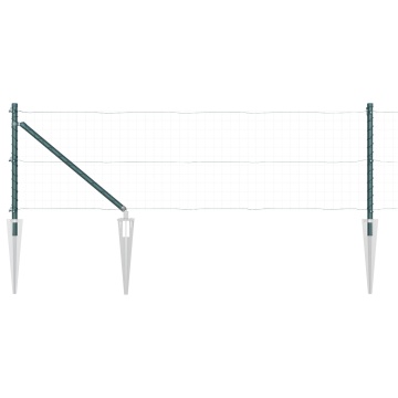 Stâlpi de gard cu vârf 52 buc Ø32 mm 120 cm Oțel galvanizat - Img 4