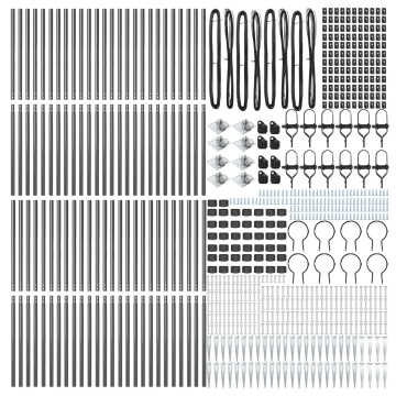 Stâlpi de gard cu vârf 52 buc Ø32 mm 160 cm Oțel galvanizat - Img 3