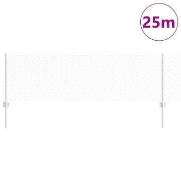 Stâlpi gard 11 buc U-Channel 60 cm Oțel galvanizat, Gard hexagonal 0.6x25 m Oțel galvanizat - Img 3