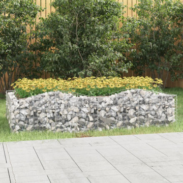 Strat înălțat cu gabion arcuit, 200x100x50 cm, fier galvanizat - Img 1