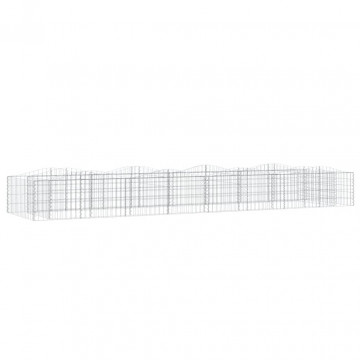 Strat înălțat cu gabion arcuit, 400x100x50 cm, fier galvanizat - Img 2