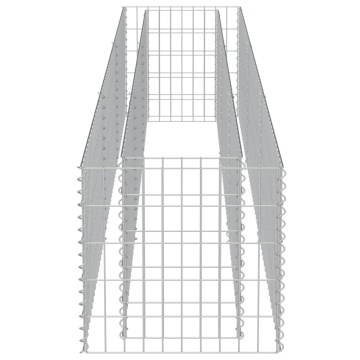 Strat înălțat gabion, 270 x 50 x 50 cm, oțel galvanizat - Img 5