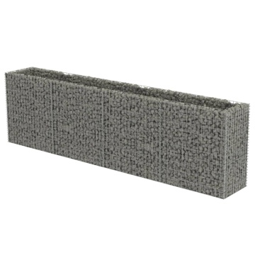 Strat înălțat gabion, 360 x 50 x 100 cm, oțel galvanizat - Img 2