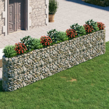 Strat înălțat gabion, 470x50x100 cm, fier galvanizat - Img 1