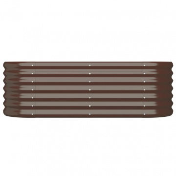 Strat înălțat grădină 114x40x36 cm oțel vopsit electrostatic - Img 3