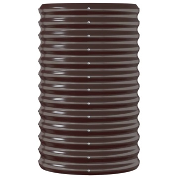 Strat înălțat grădină 114x40x68 cm oțel vopsit electrostatic - Img 4