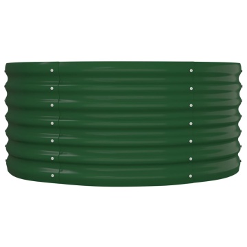 Strat înălțat grădină 152x80x36 cm oțel vopsit electrostatic - Img 4