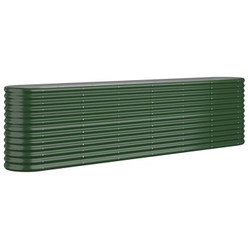 Strat înălțat grădină 260x40x68 cm oțel vopsit electrostatic - Img 2