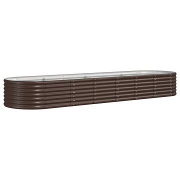 Strat înălțat grădină 296x80x36 cm oțel vopsit electrostatic - Img 2