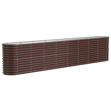 Strat înălțat grădină 332x40x68 cm oțel vopsit electrostatic - Img 2