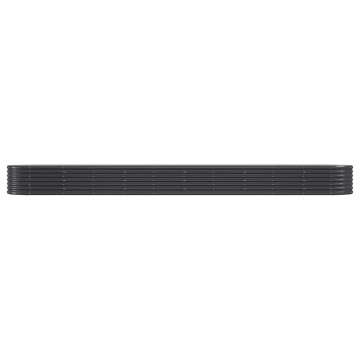 Strat înălțat grădină 440x80x36 cm oțel vopsit electrostatic - Img 3